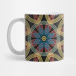 Interlaced line tiles Mug